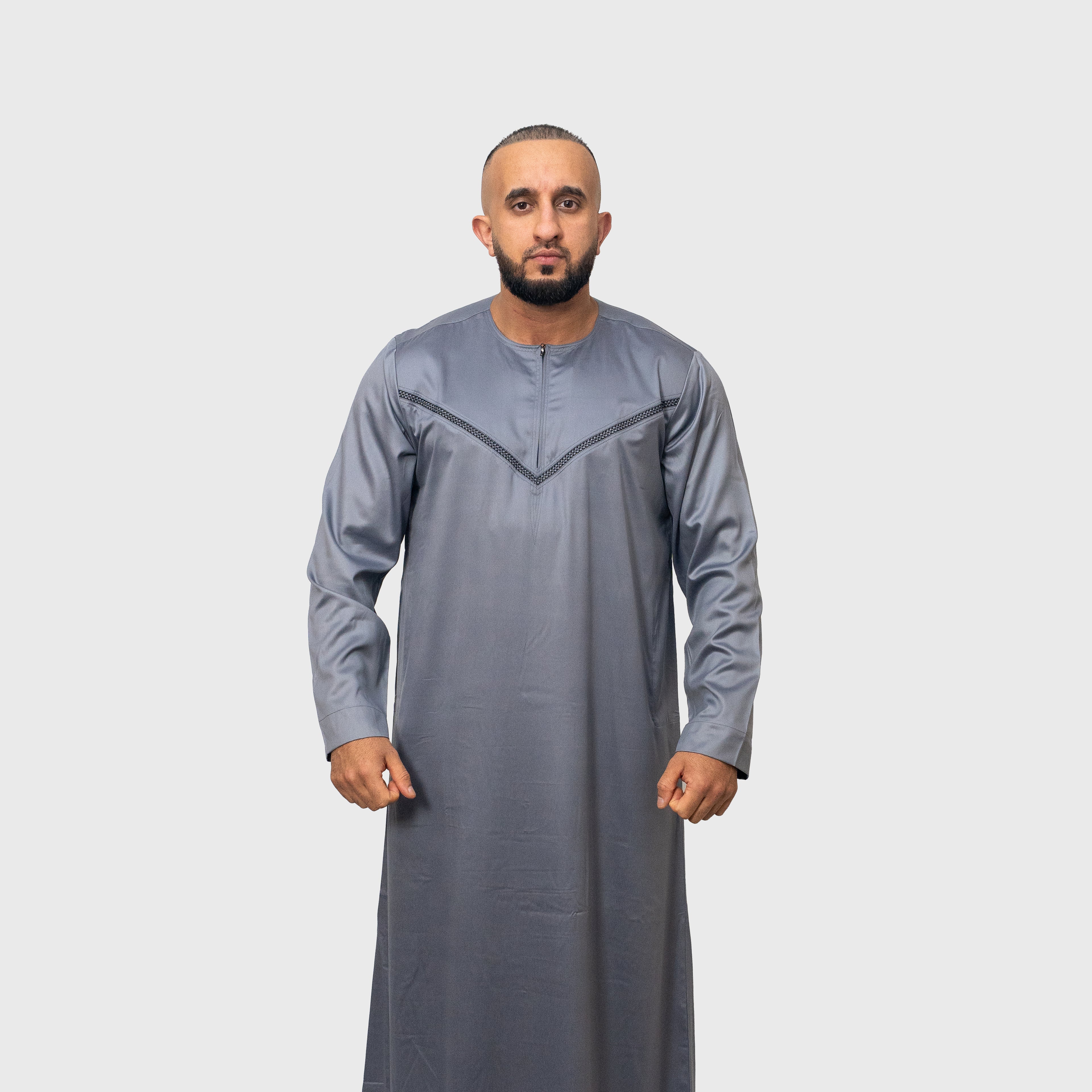 Premium Drift Grey ZA Emirati Thobe