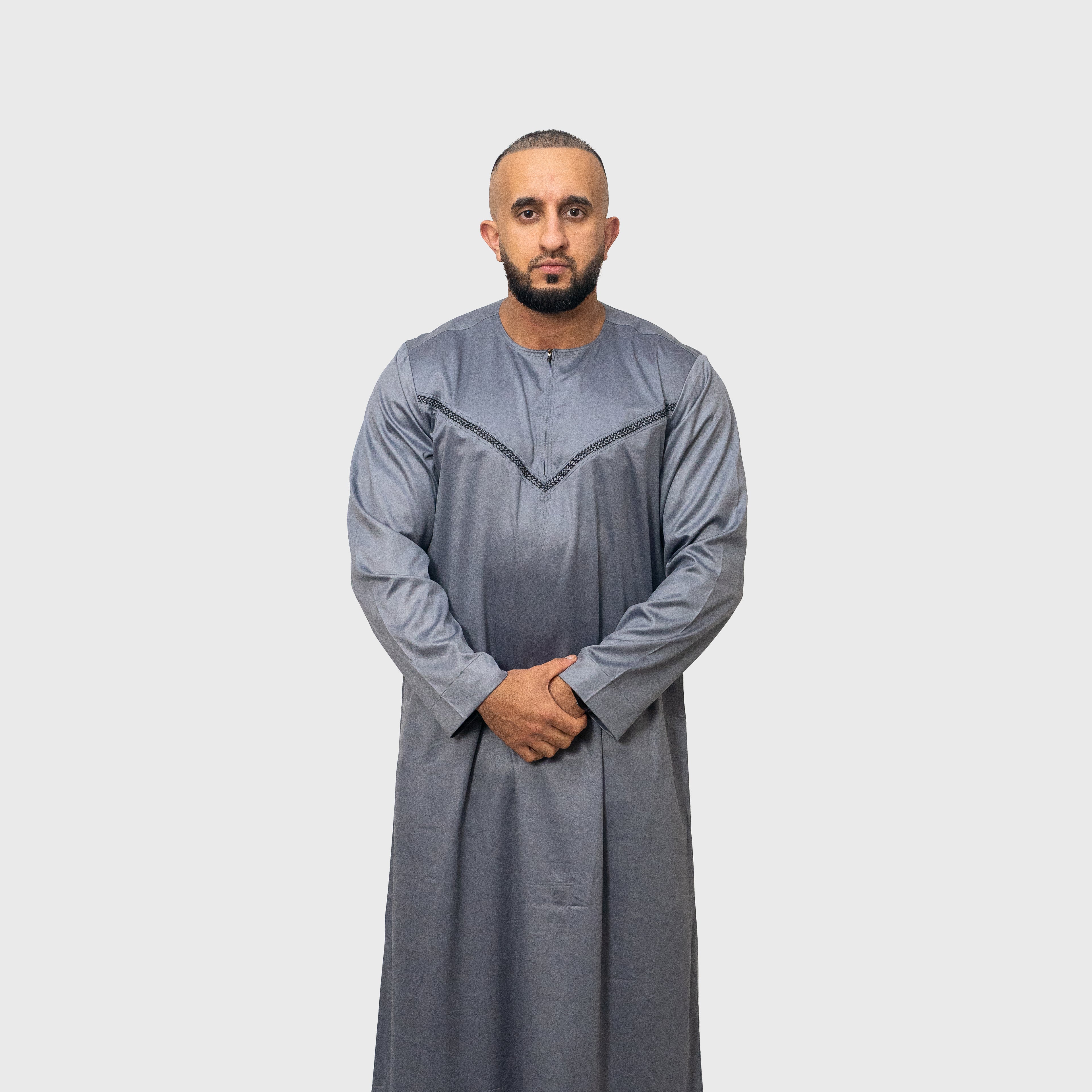 Premium Drift Grey ZA Emirati Thobe