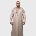 Luxury Warm Taupe ZA Omani Thobe