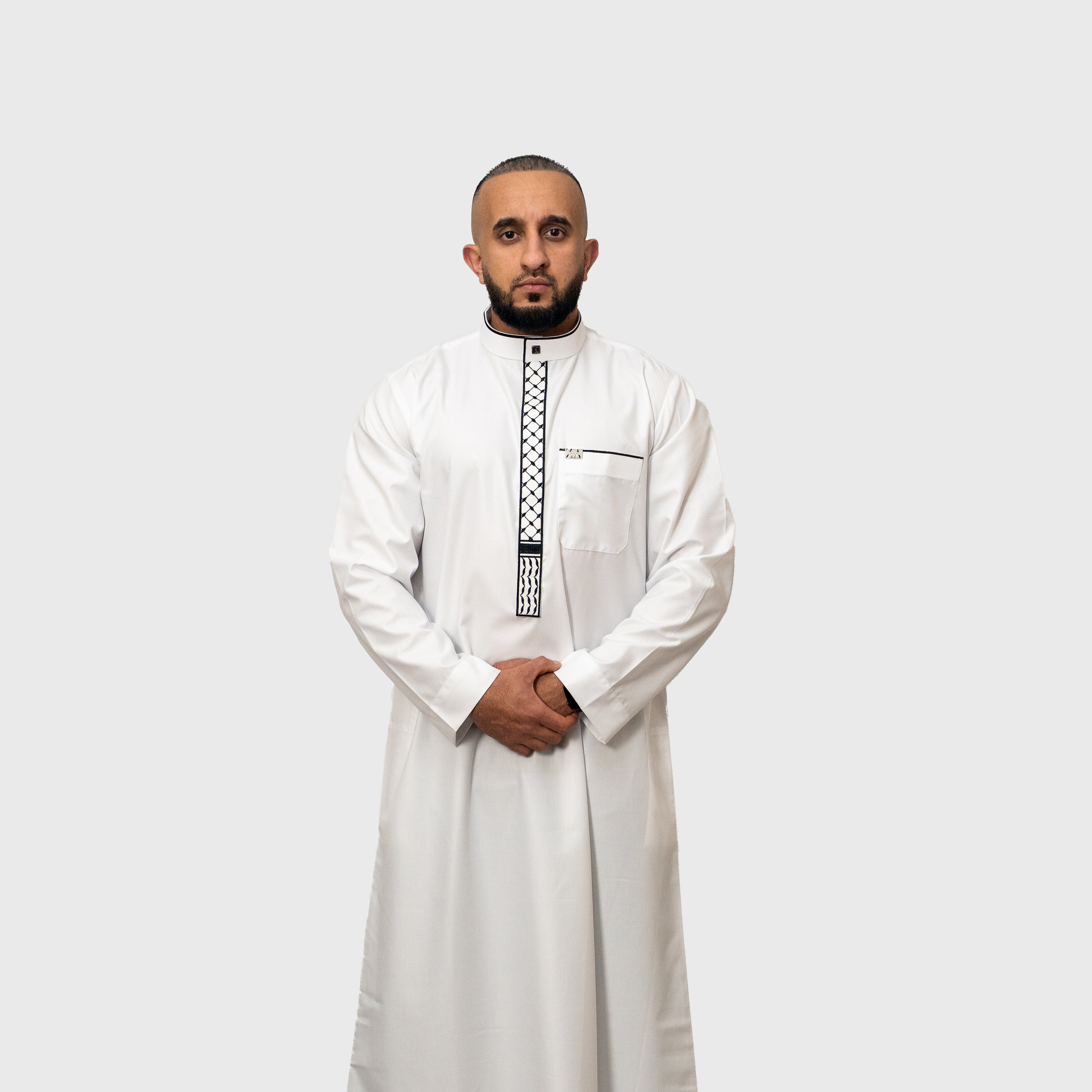 Luxury Pearl White Signature ZA Thobe