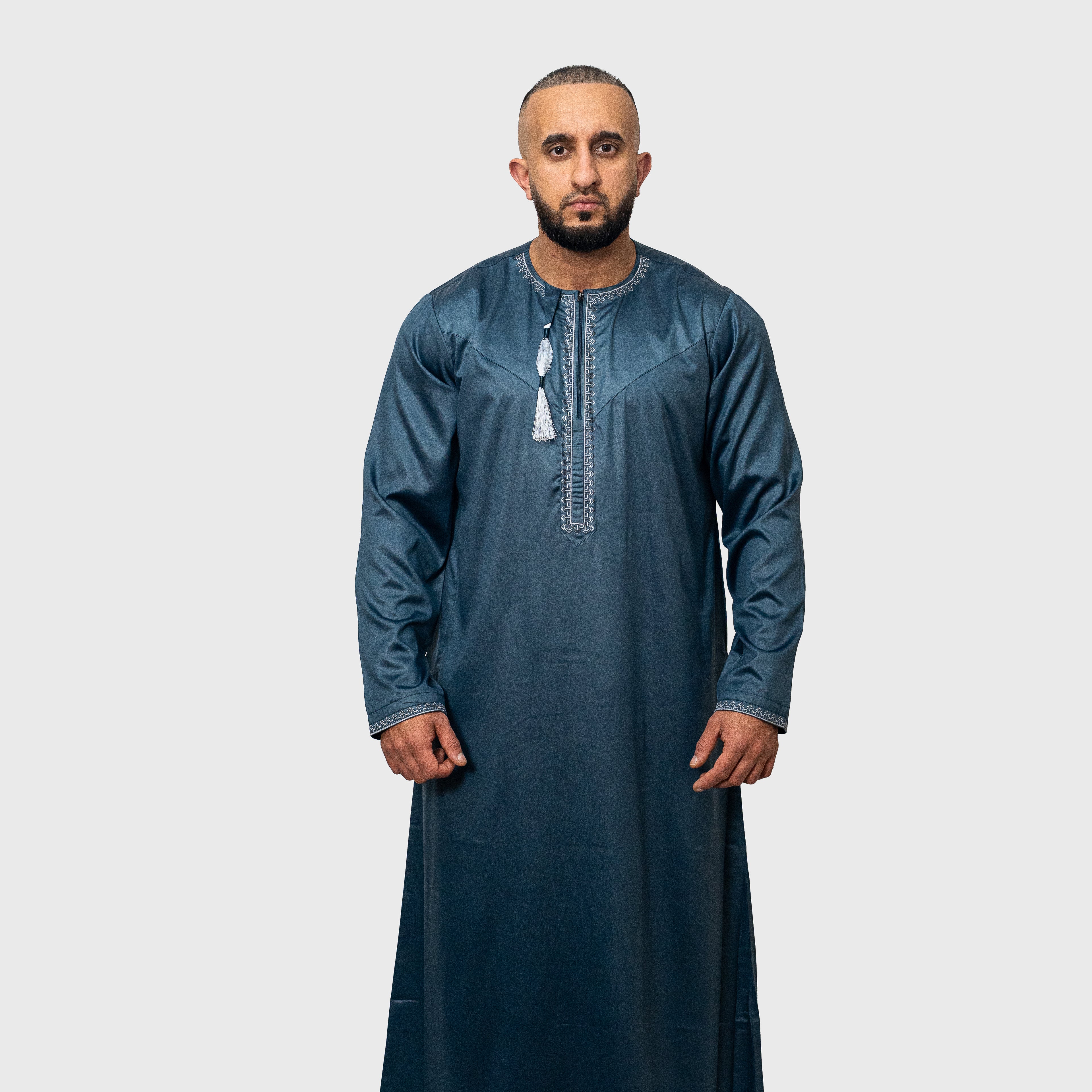 Luxury Emerald Teal ZA Omani Thobe