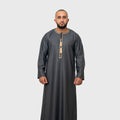 Luxury Graphite Grey ZA Emirati Thobe