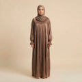 Prestige Crinkled Brown 2-Piece ZA Abaya
