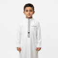 Kids Luxury Pearl White Signature ZA Thobe