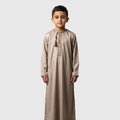 Kids Luxury Warm Taupe ZA Omani Thobe