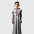 Kids Luxury Moonstone Grey ZA Omani Thobe